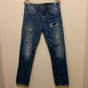 American Eagle Slim Straight distressed jeans Sz 32/34